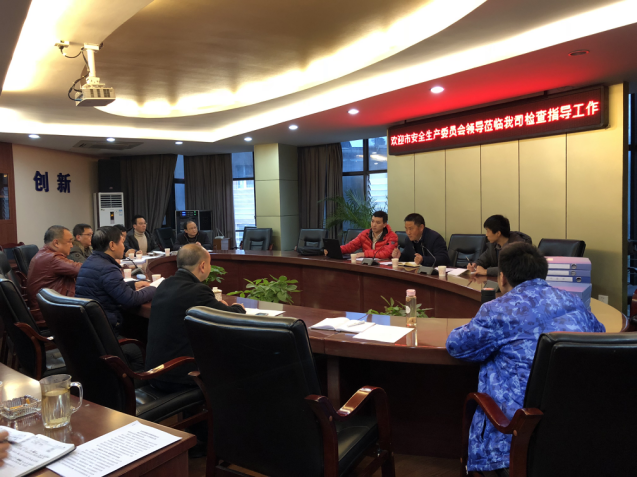 市安全生產(chǎn)委員會(huì)蒞臨集團(tuán)公司檢查指導(dǎo)安全生產(chǎn)工作