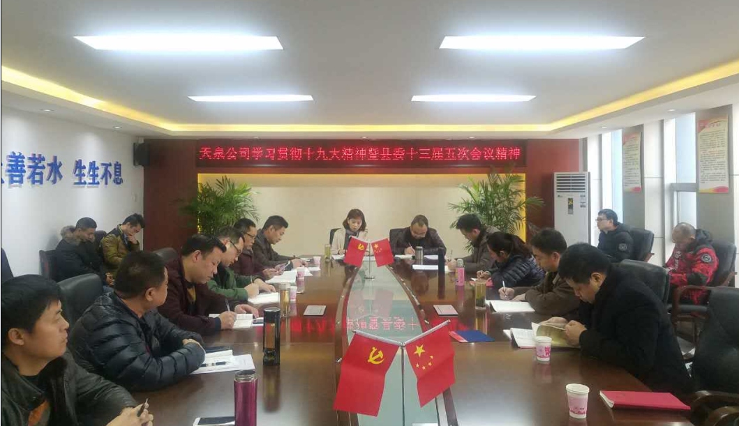 學(xué)習(xí)貫徹十九大精神暨縣委十三屆 五次會議精神