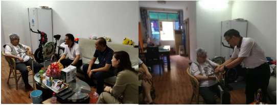 集團(tuán)公司黨委書記、董事長周燕賓一行慰問 戰(zhàn)斗英雄陳紹光