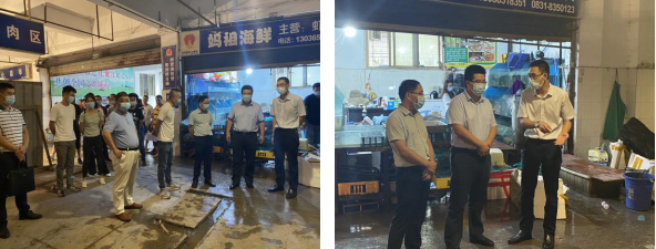 敘州區(qū)區(qū)委常委、副區(qū)長(zhǎng)李政率隊(duì) 視察清源水務(wù)集團(tuán)投資公司金沙農(nóng)貿(mào)市場(chǎng)改