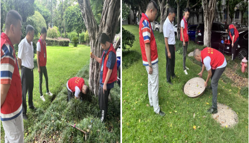 共產(chǎn)黨員服務大隊中心城區(qū)分隊走進市委大院 開展供水隱患排查工作