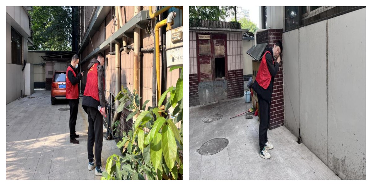 清源水務共產黨員服務大隊中心城區(qū)分隊協(xié)助公路局開展義務查漏工作